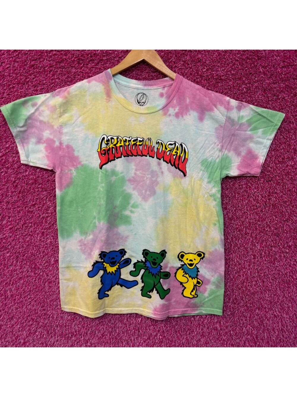 Grateful Dead Dancing Bears Tiedye Tshirt M/L